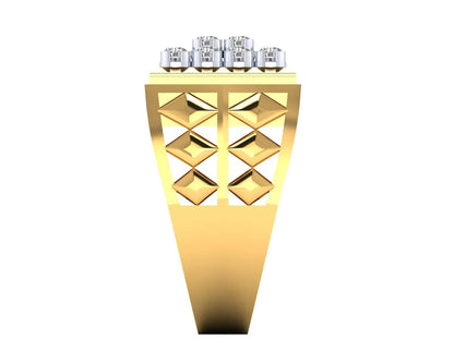 Mike Gents Diamond Ring in Gold - Jewelslane