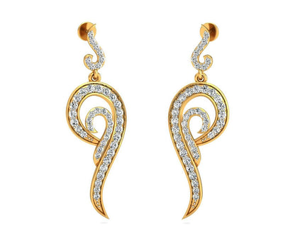 Mohani Diamond Danglers - Jewelslane