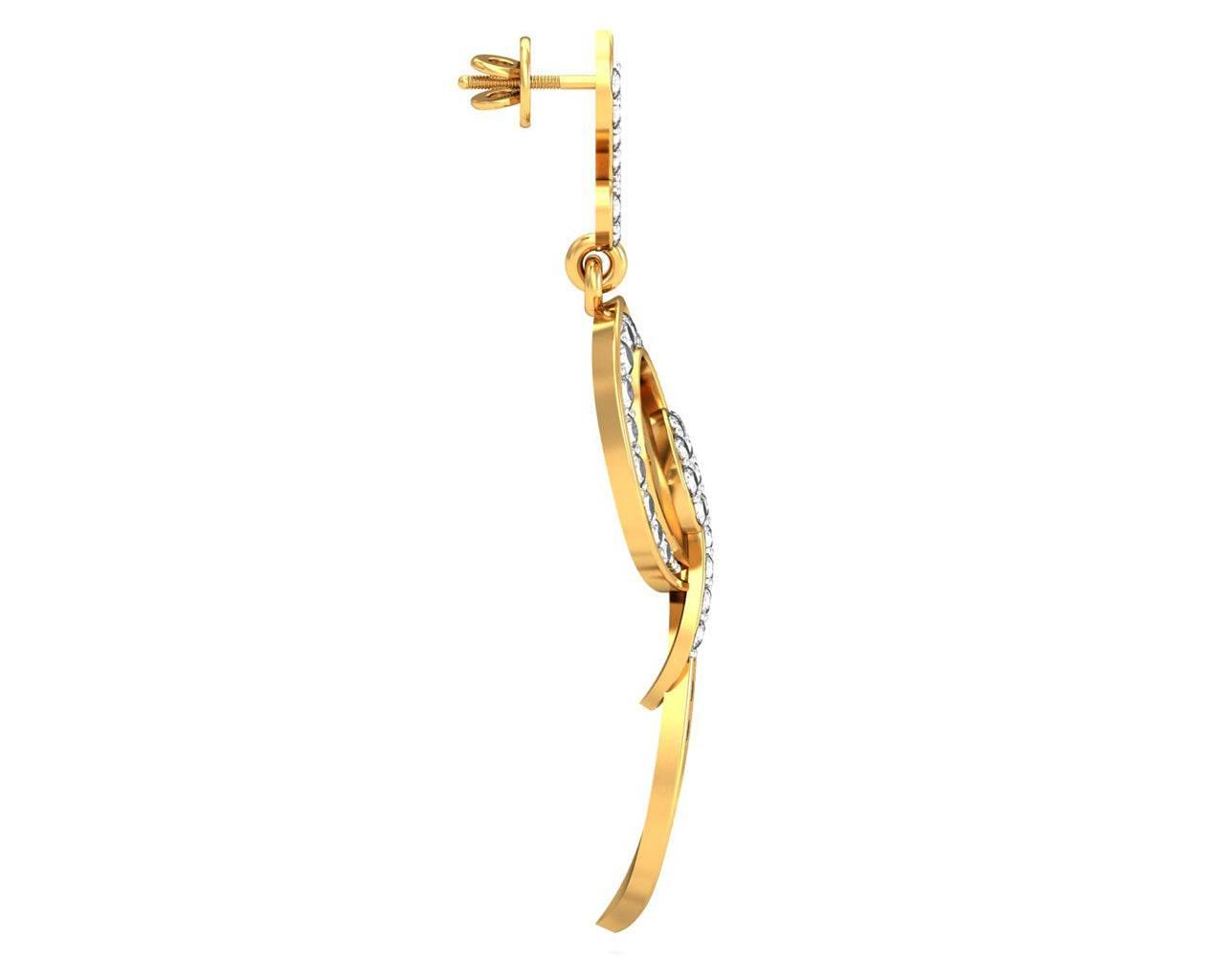 Mohani Diamond Danglers - Jewelslane
