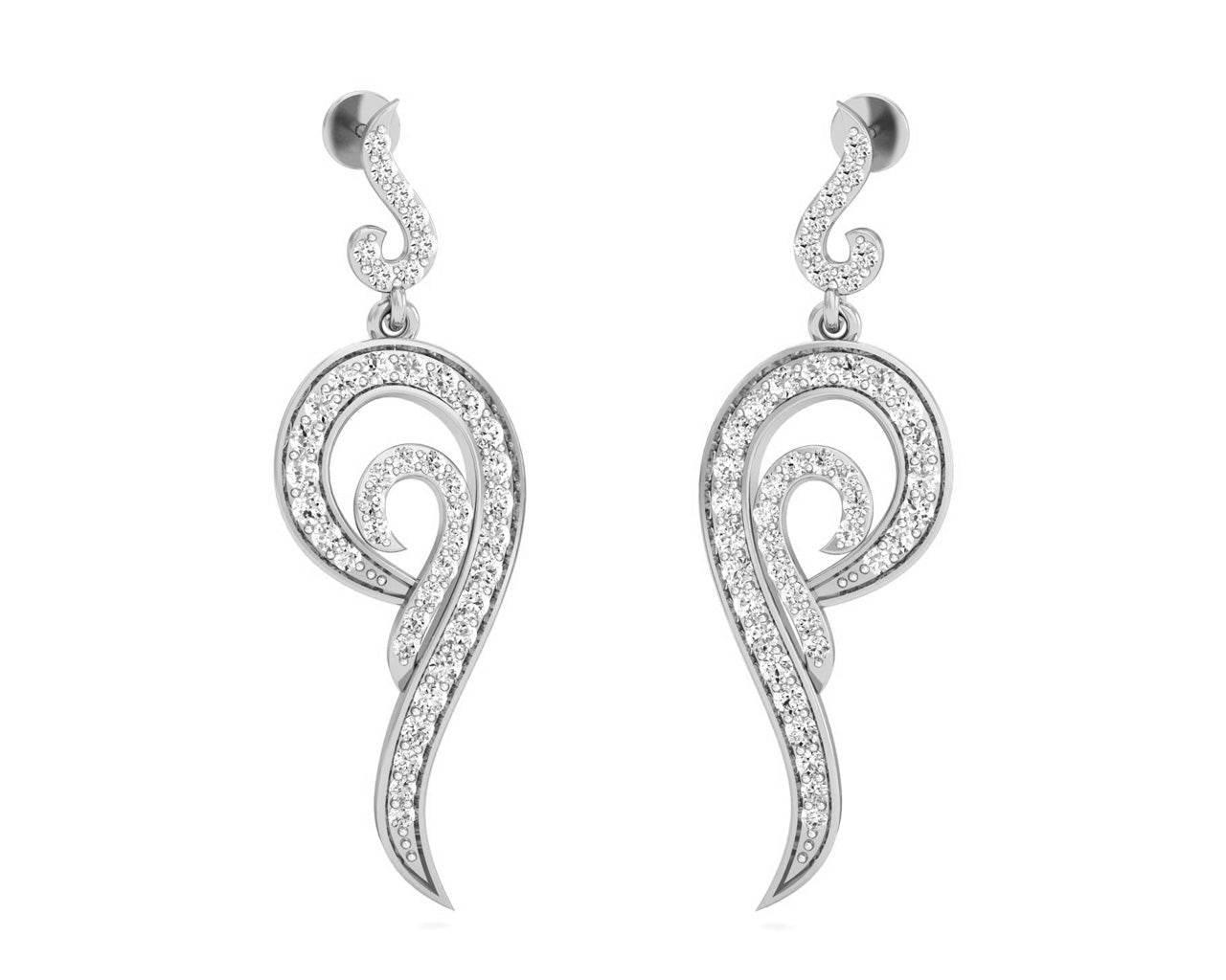 Mohani Diamond Danglers - Jewelslane