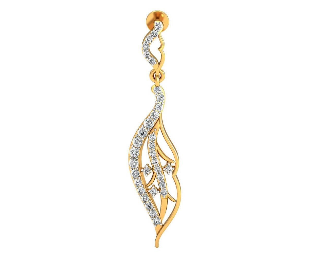 Narmin Long Diamond Earrings - Jewelslane