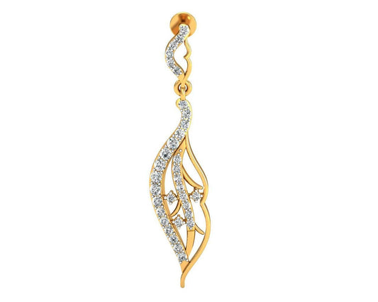 Narmin Long Diamond Earrings - Jewelslane