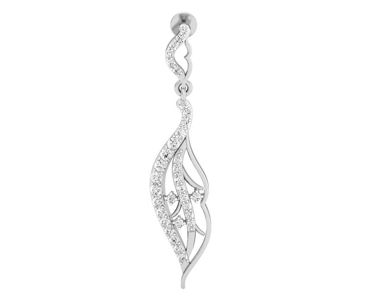 Narmin Long Diamond Earrings - Jewelslane