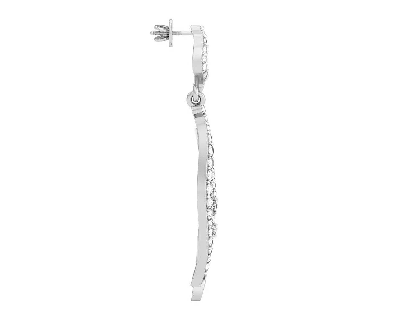 Narmin Long Diamond Earrings - Jewelslane