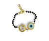 New born Baby Nazaria with Om and Evil Eye in gold - Jewelslane