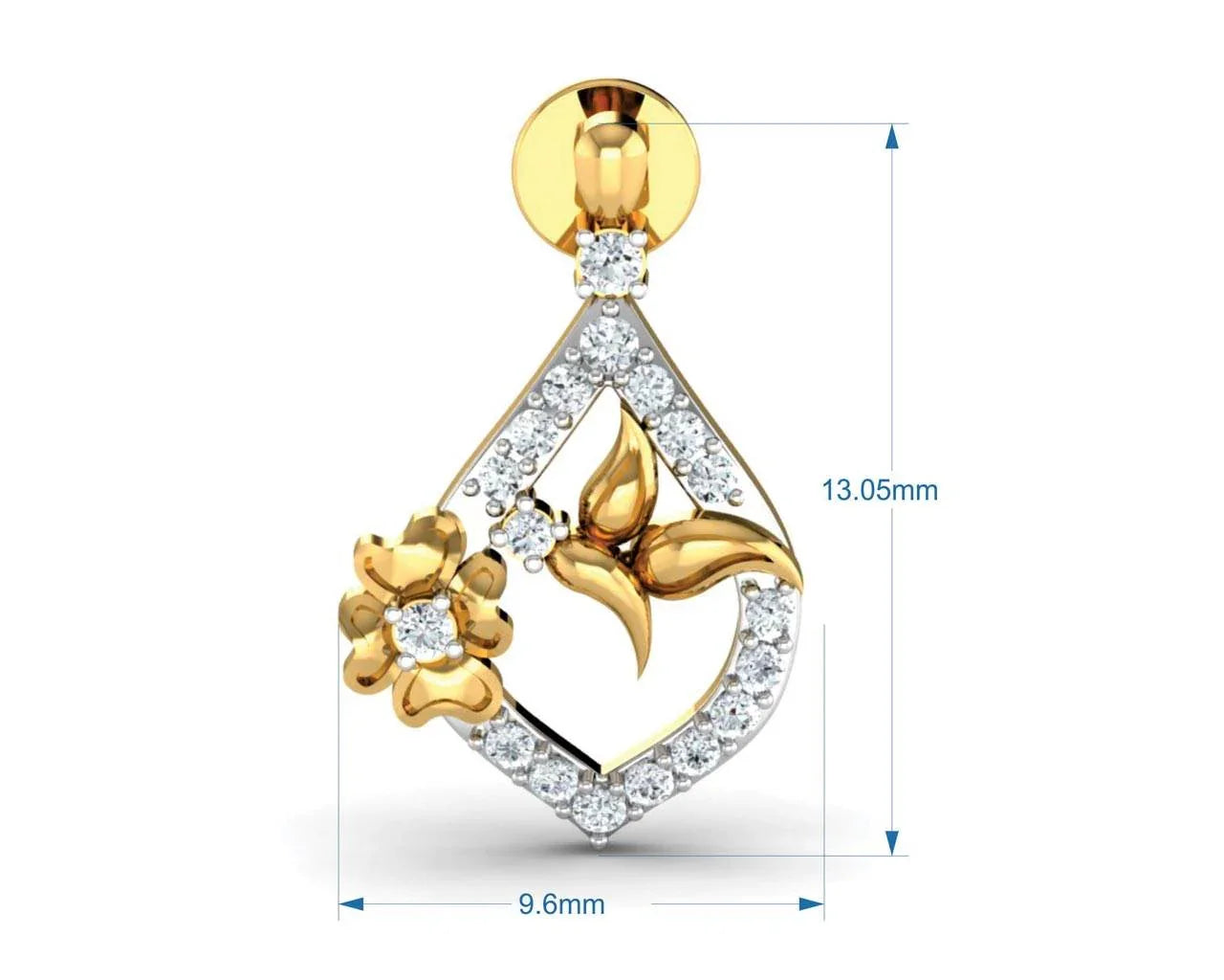 Nitya Diamond Daily wear Earrings Additional Image 3