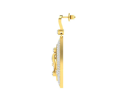 Nomi Diamond Earrings in Gold Additional Image 2