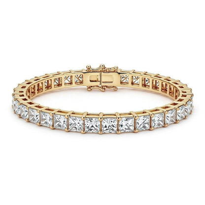 Nona Princess Cut Lab Grown Diamonds Tennis Bracelet - Jewelslane