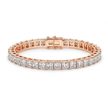 Nona Princess Cut Lab Grown Diamonds Tennis Bracelet - Jewelslane