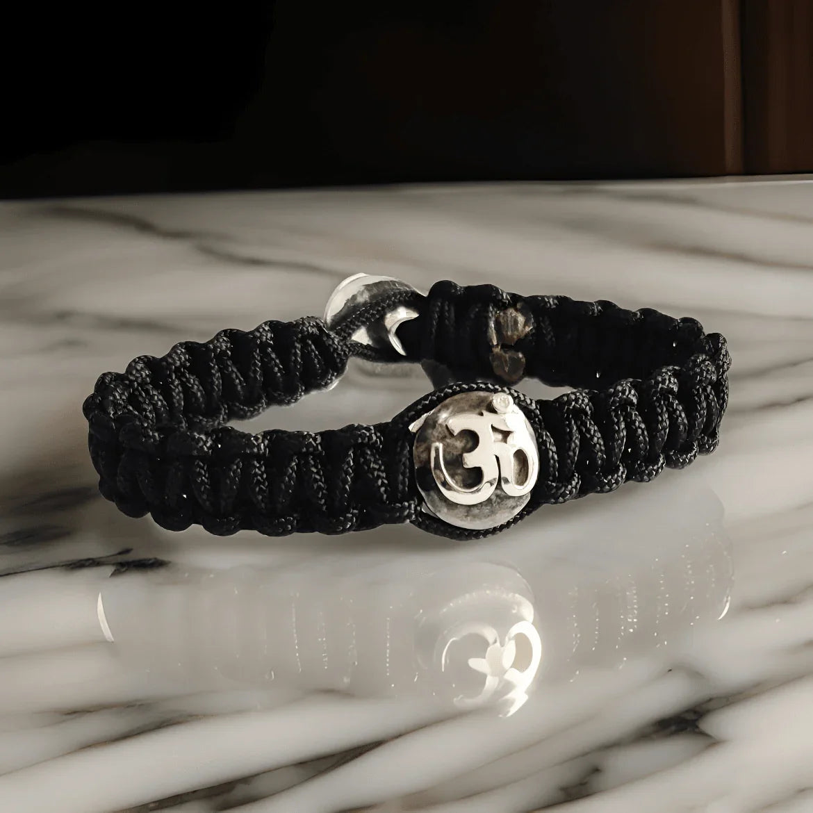 Men's Aum Bracelet in Silver - Jewelslane