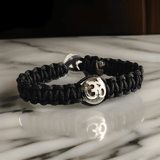 Men's Aum Bracelet in Silver - Jewelslane