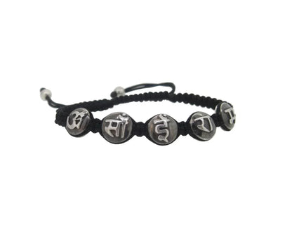 Om Sai Ram Mantra Bracelet in Silver with Diamond - Jewelslane