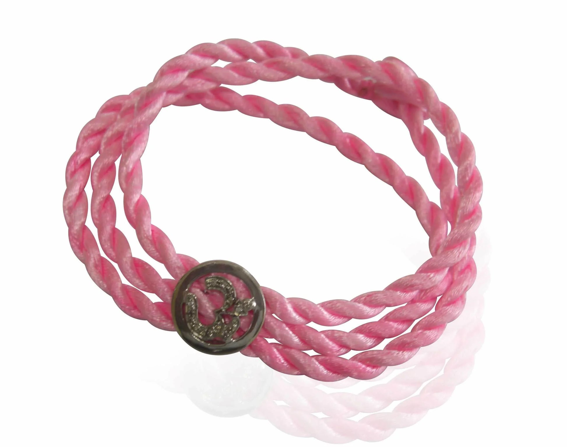Aum Bracelet in Silver with Diamond - Jewelslane