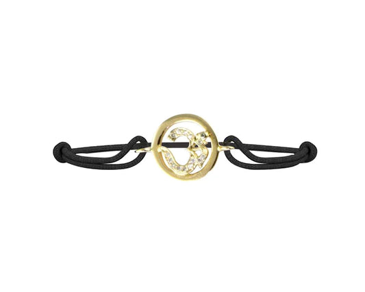 Om Bracelet in Gold Inside Diamond - Jewelslane