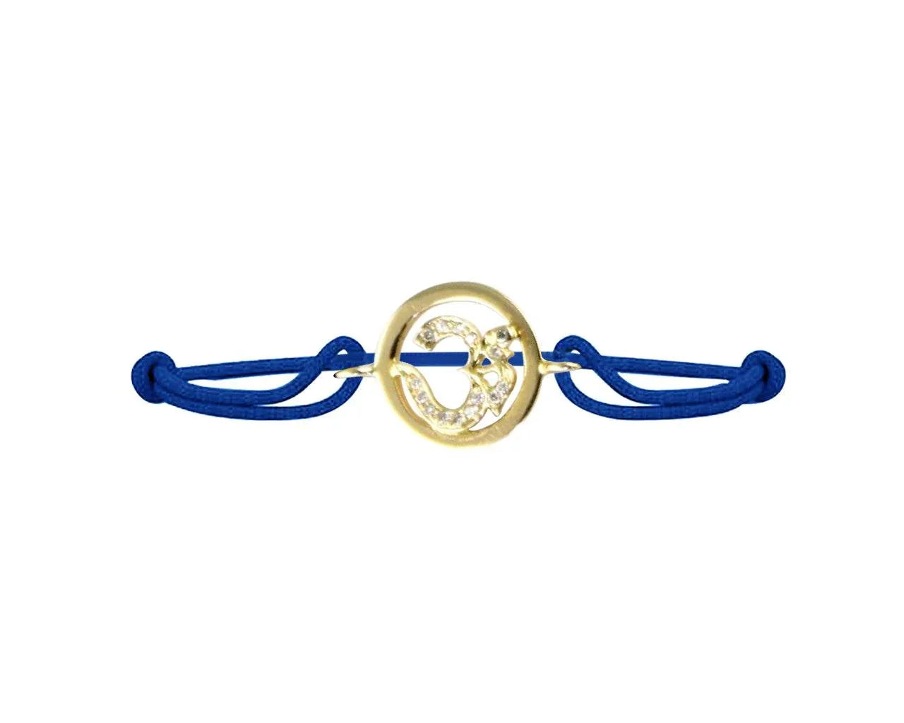 Om Bracelet in Gold Inside Diamond - Jewelslane