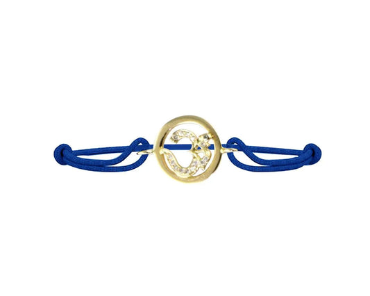 Om Bracelet in Gold Inside Diamond - Jewelslane