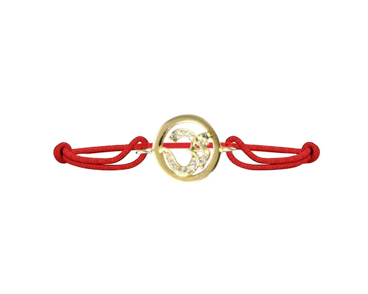 Om Bracelet in Gold Inside Diamond - Jewelslane