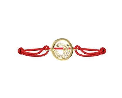 Om Bracelet in Gold Inside Diamond - Jewelslane