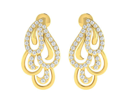 Pamela Diamond Earrings in Gold Primary Image