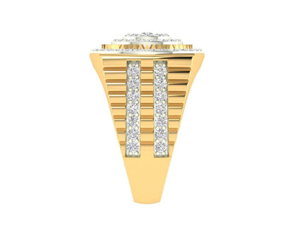 Paton Mens Diamond Ring in hallmarked 18k Gold with Diamonds - Jewelslane