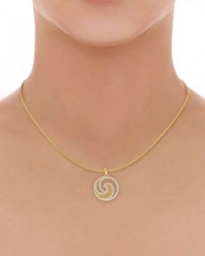 Emel Diamond Pendant In Gold - Jewelslane
