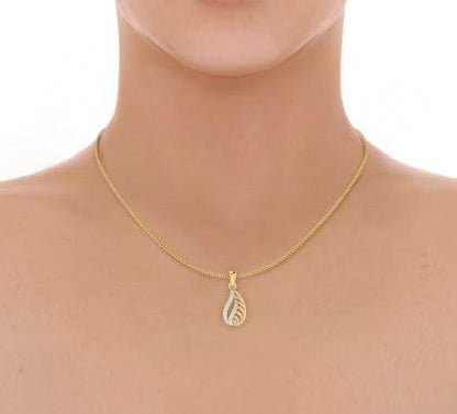 Leza Diamond Pendant in Gold - Jewelslane