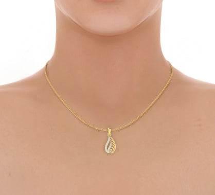 Leza Diamond Pendant in Gold - Jewelslane