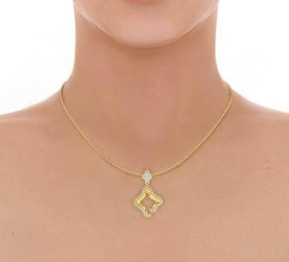 Ilsa Diamond Pendant in Gold - Jewelslane