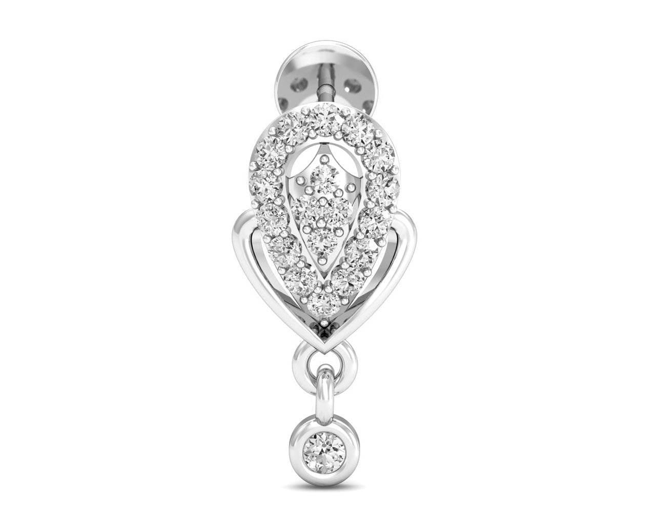 Penne Diamond Earrings in Gold - Jewelslane