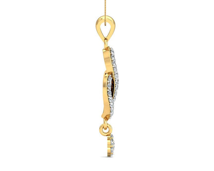 Penne Diamond Pendant in Gold - Jewelslane