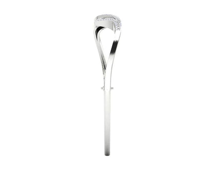 Perla Diamond Half Bangle in gold - Jewelslane