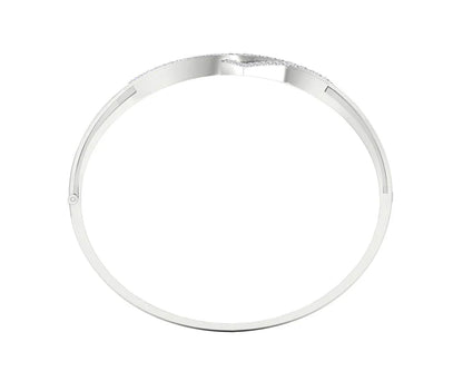Perla Diamond Half Bangle in gold - Jewelslane