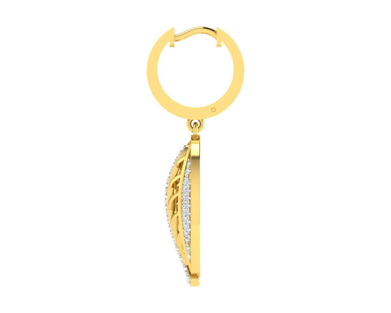 Perry Diamond Earrings in Gold - Jewelslane