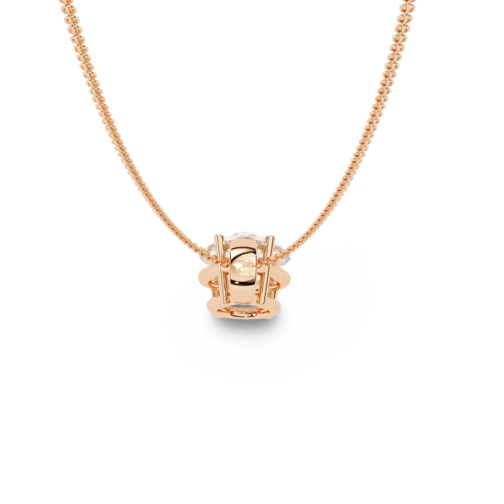 Perry Pear shape Lab Grown Diamond Solitaire Pendant in Gold - Jewelslane