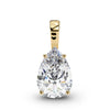 Perry Pear shape Lab Grown Diamond Solitaire Pendant in Gold - Jewelslane