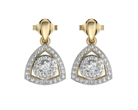 Petite Diana diamond Drop Earrings - Jewelslane
