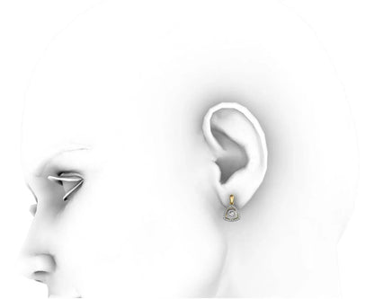 Petite Diana diamond Drop Earrings - Jewelslane