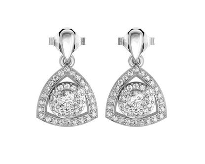 Petite Diana diamond Drop Earrings - Jewelslane