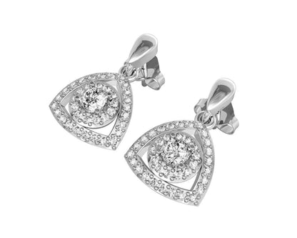 Petite Diana diamond Drop Earrings - Jewelslane