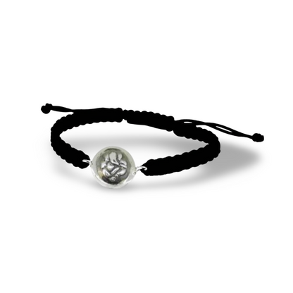 Divine Ganesh Bracelet in Silver - Jewelslane