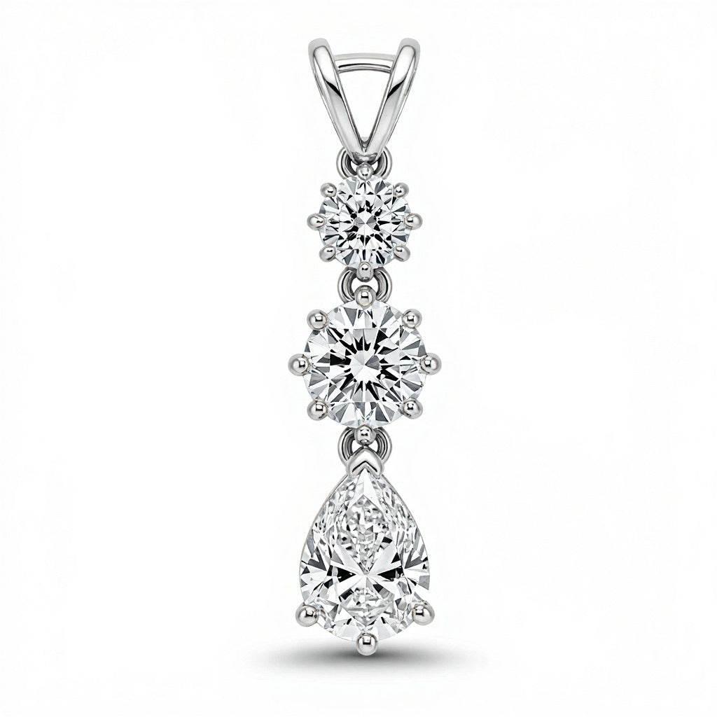 Raha Lab Grown Diamond Solitaires Pendant - Jewelslane