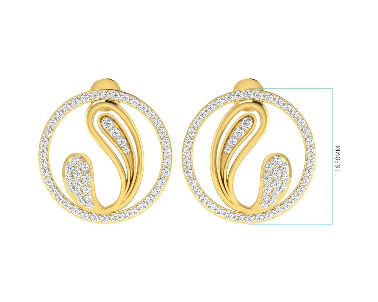 Rainie Diamond Pendant in Gold - Jewelslane