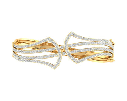 Rami Diamond half bangle - Jewelslane