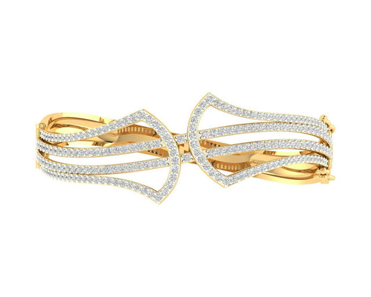 Rami Diamond half bangle - Jewelslane