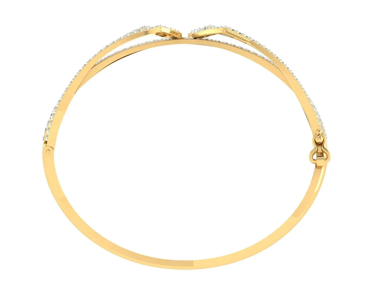 Rami Diamond half bangle - Jewelslane