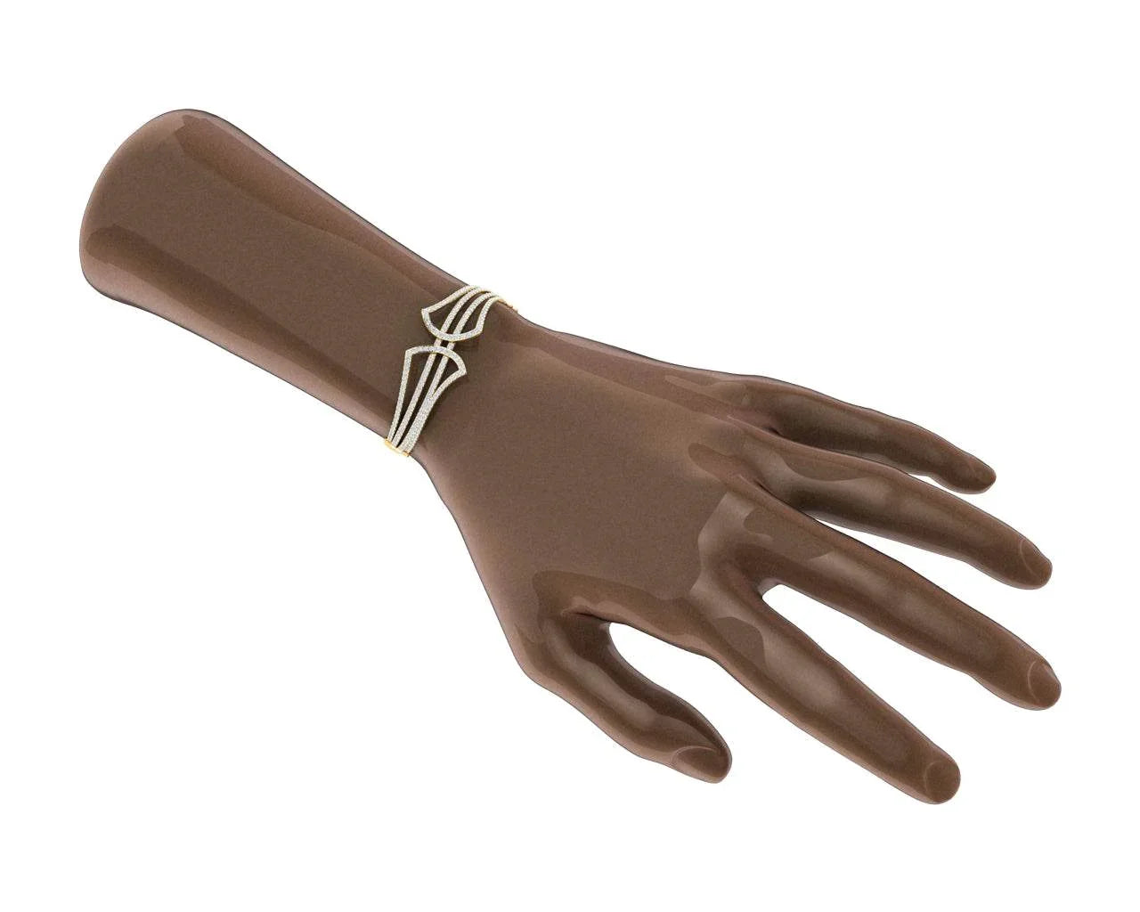 Rami Diamond half bangle - Jewelslane