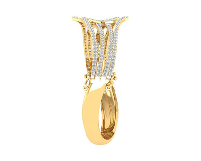 Rami Diamond half bangle - Jewelslane