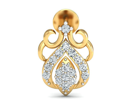 Reba Diamond Earrings in Gold - Jewelslane