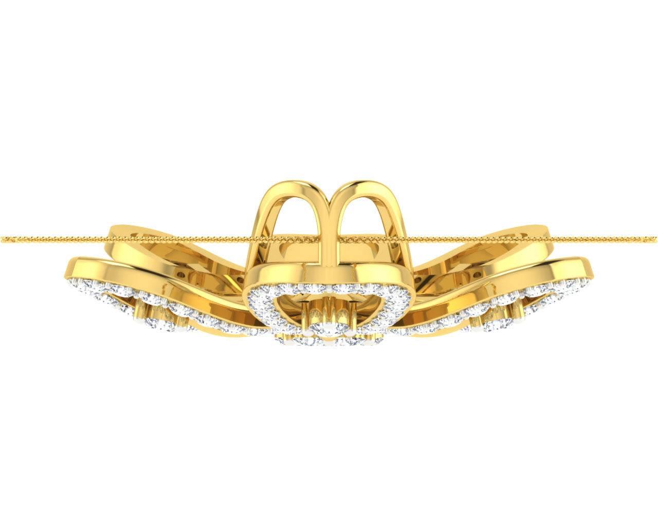 Rhea Diamond Pendant in Gold - Jewelslane