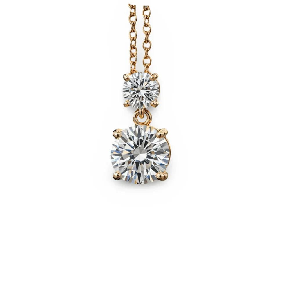 Riva Lab Grown Diamond Solitaire Pendant - Jewelslane